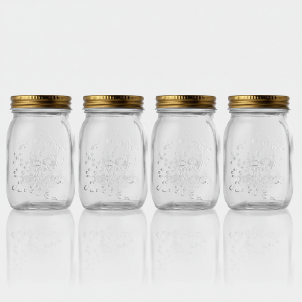 Set 4 Barattoli in Vetro NEXORY™ – 500 ml